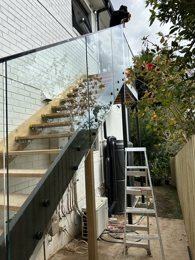 Glass Balustrades installation 3