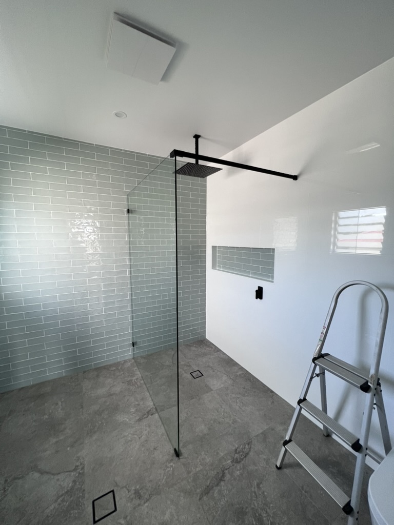 Frameless Shower Screens installation 2